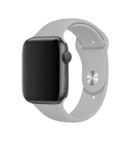 Apple Watch Uyumlu Silikon Kordon 2 3 4 5 6 Seri 38 - 40 Mm Lacivert (Gri)