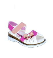 Şirinebebe 03696 Anatomic Kız Çocuk Sandalet (Beyaz-Pembe)