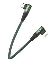 LİNKTECH K596 Safe Usb-C - Lightning USB 27W 90 Derece Şarj Kablosu (Yeşil)