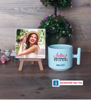 İtalyanca Öğretmeni Fotoğraflı Dekoratif Taş, Kupa Bardak Beyaz Hediye (Model 12)