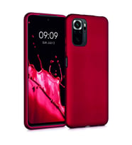 Xiaomi Redmi Note 10S Kılıf Kamera Korumalı Silikon Rubber Arka Kapak (Kırmızı)