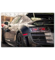 Cakapuzzle Audi R8 Siyah Modifiye Otomobil Görseli Puzzle Yapboz MDF (Ahşap) (500 Parça)
