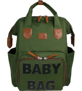 Stylo Monaco Baby Bag Sırt Çantası Siyah-Beyaz (Haki)