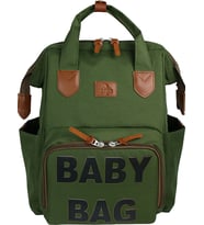 Stylo Monaco Baby Bag Sırt Çantası Siyah-Beyaz (Haki)