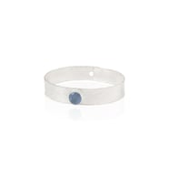 Kadir Jewellery 925 Ayar Gümüş Kaplama El İşçiliği Zirkon Taşlı Kadın Kelepçe Bilezik (Mercan)