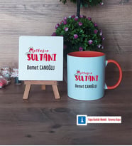 Mutfağın Sultanı Anneye Hediye Dekoratif Taş, Kupa Bardak Kırmızı Hediye (Model 12)
