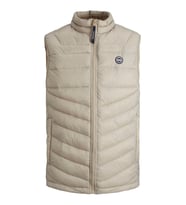 Jack & Jones Erkek Şişme Yelek Jjehero Bodywarmer Collar - 12211790  (Kahverengi)