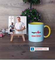 Fizyoterapist Fotoğraflı Dekoratif Taş, Kupa Bardak Beyaz Hediye (Model 7)