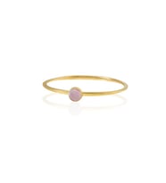 Kadir Jewellery Zirkon Taşlı Ayarlanabilir 22 Ayar Altın Kaplama Bilezik (Pembe)