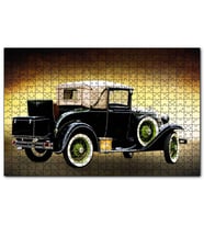 Cakapuzzle Siyah Antika Araba  Puzzle Yapboz MDF (Ahşap) (255 Parça)