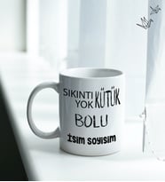 Bolu Temalı Kişiye Özel İsim ve/veya Fotoğraflı Kupa Bardak No:X025-014 (Beyaz)