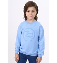 Toontoy Erkek Çocuk Baskılı Sweatshirt (Mavi)