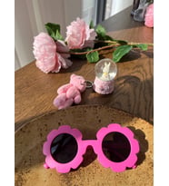 Uv 400 Korumalı Kız Bebek-Çocuk Güneş Gözlüğü Papatya Model (Pembe)
