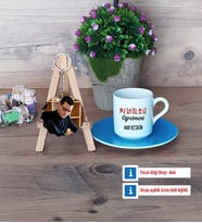 Psikoloji Öğretmeni Türk Kahvesi Fincanı Ahşap Altlıklı ve Fotoğraflı Ahşap Anahtarlık Hediye Öğretmenler Günü Hediyesi (Model 5)