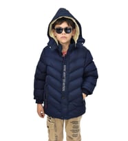 Erkek Çocuk Kapüşonlu Mont BS-0411 (Lacivert)