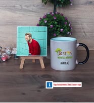 Orman Muhafaza Memuru Fotoğraflı Dekoratif Taş, Kupa Bardak Beyaz Hediye (Model 9)