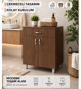 SET ALTI OCAK DOLABI (Ceviz)