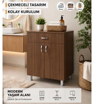 SET ALTI OCAK DOLABI (Ceviz)