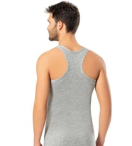 Erdem Erkek Likralı Sporcu Askılı Atlet 1121 - 6 Adet (Gri)