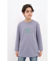 Toontoy Erkek Çocuk Baskılı Sweatshirt (Koyu Gri)