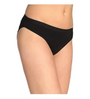 6 Adet Tutku Elastan Düz Bikini (Siyah)