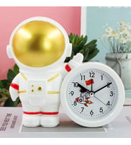 Dekoratif Astronot Tasarımlı Masa Saati (Gold)