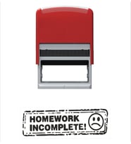 Homework Incomplete Öğretmen Kaşesi (Siyah)