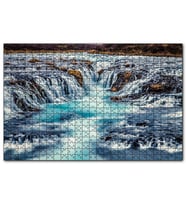 Cakapuzzle  Bruarfoss Şelaleleri  Puzzle Yapboz MDF (Ahşap) (500 Parça)