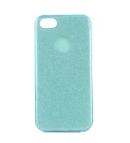 Uyumlu Model Apple iPhone 5 5S SE Kılıf Simli Parlak Shining Kapak (Mavi)