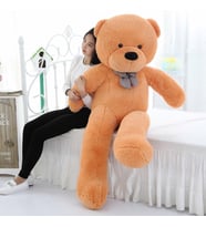 160cm Dev Peluş Ayı (Orjinal Peluş Yüzey) (Kahverengi Açık)