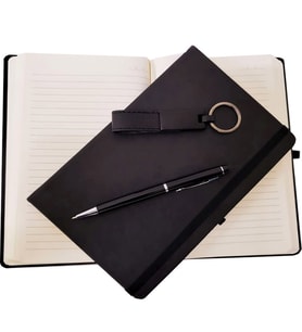 Promosyon Kalem Anahtarlık Defter Seti (Siyah)