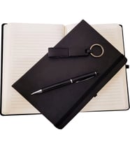 Promosyon Kalem Anahtarlık Defter Seti (Siyah)