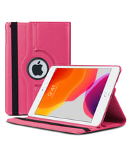 Microsonic Apple iPad 10.2'' 7. Nesil (A2197-A2200-A2198) Kılıf 360 Rotating Stand Deri (Pembe)