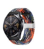 Sneezy Honor Magic Watch 2 Watch Magic Watch Gs3 22mm Uyumlu Metal Klips Solo Fiberlink Örgü Kordon (Beyaz - Turuncu - Siyah)