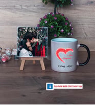 Sevgiliye Hediye Fotoğraflı Dekoratif Taş, Kupa Bardak Beyaz Hediye (Model 9)
