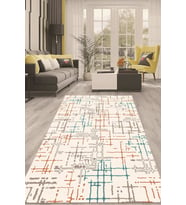 Dijital Kaymaz Taban Yıkanabilir Modern Renkli Salon Halısı Mutfak Halısı Yolluk ND-HT-106 (Çok Renkli)