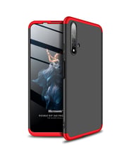 Microsonic Huawei Nova 5T Kılıf Double Dip 360 Protective (Kırmızı)