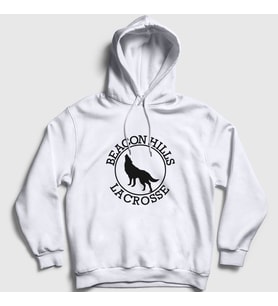 Presmono Unisex Beyaz Beacon Hills Lacrosse V2 Dizi Teen Wolf Kapüşonlu Sweatshirt 330887tt (Beyaz)