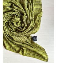 Moda Kaşmir Misto Pamuklu Eşarp (Yağ Yeşili)