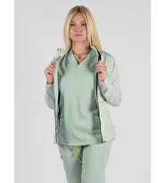 ''Ruby'' Scrubs Ceket Yüksek Kalite Doktor Hemşire Hastane Üniforması (Yeşil)