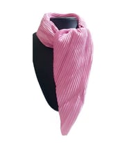 Edwol Piliseli Kumaş Kadın Çok Renkli Hediyelik Fular (Pembe)