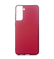 Galaxy S21 Plus Kılıf Kamera Çıkıntılı Soft Silikon (Mürdüm)