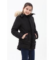 Benittokids Kız Çocuk Kaban 51256 (Siyah)