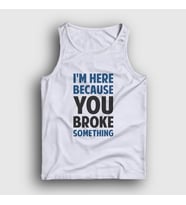 Presmono Unisex Sarı Broke Developer Yazılımcı Atlet 331210tt (Beyaz)