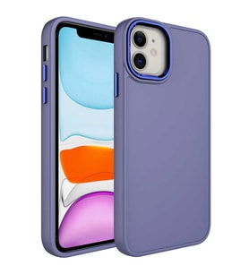 Apple iPhone 11 Kılıf Luna Dışı Soft Yumuşak İçi Kadife Kılıf (Açık Gri)