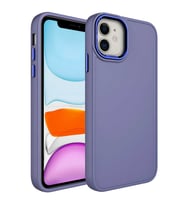 Apple iPhone 11 Kılıf Luna Dışı Soft Yumuşak İçi Kadife Kılıf (Açık Gri)