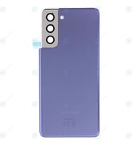 BYR Samsung Galaxy S21 Uyumlu Arka Pil Kapağı LENS HARİÇ SM-G991B (Eflatun)