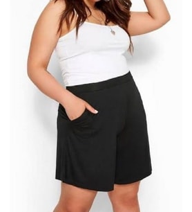 BÜYÜK BEDEN KADIN KAPRİ  5XL-6XL-7XL-8XL (Siyah)