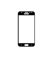 Galaxy J3 Pro Ekran Koruyucu Ekranı Tam Kaplayan Düz Cam Ekran Koruyucu (Siyah)