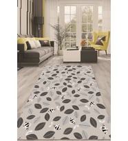 Dijital Kaymaz Taban Yıkanabilir Modern Renkli Salon Halısı Mutfak Halısı Yolluk ND-HT-954 (Gri)